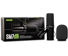 Shure | Dinaminis vokalinis mikrofonas su įmontuotu pirminiu stiprintuvu | SM7DB | Juodas
