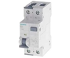 Siemens Kombinuotas grandinės pertraukiklis RCBO tipo A 30mA 10kA 1+N C16A 5SU1354-7KK16