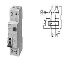 Siemens Liekamosios srovės pertraukiklis 2P 20A C 0,03A tipas AC 5SU1356-1KK20