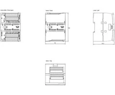Siemens SM 1223 serijos PLC įvesties/išvesties modulis, skirtas naudoti su SIMATIC S7-1200 serija, skaitmeninis, skaitmeninis