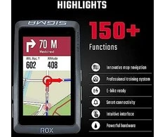 Dviračio kompiuteris SIGMA ROX 12.1 Evo GPS Night pilkas Basic Set