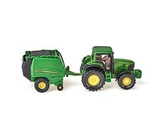 Siku John Deere traktorius su presu