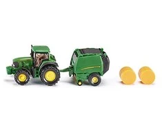 Siku John Deere traktorius su presu