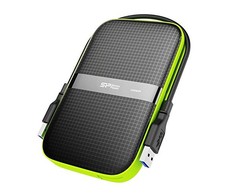 Kietasis diskas išorinis HDD Silicon Power Armor A60 1TB Juodas- žalias (SP010TBPHDA60S3K)