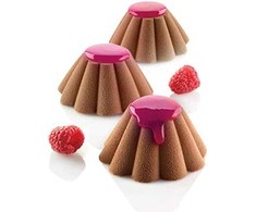 Silikoninė formelė keksiukams Silikomart Mini Briochete SF109, 12 x 33 ml., viso: 396 ml