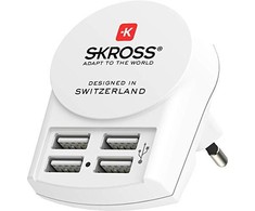 SKROSS sieninis USB įkroviklis 4x A tipo