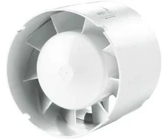 Vents kanalas ventiliatorius fi 100 230V 14W 107m3 / h 36d B mišrus srautas su laikmačiu balta 100VKO1T