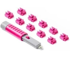 Tinklo Priedas - SmartKeeper NL03PKPK 10 RJ45 Uosto Blokatoriai su Užraktu Rožiniai