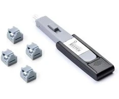 Tinklo Saugumo Prietaisas - SmartKeeper MNL04PKGY 4 RJ11 Prievadų Blokatoriai Pilki