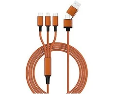 Kabelis USB Smrter USB-A + USB-C - USB-C 1.2 m Oranžinė (SMRTER_HYDRA_ULT_OR)