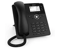 SNOM D717 VoIP stalinis telefonas, juodas