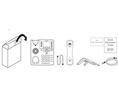 SNOM D717 VoIP stalinis telefonas, juodas