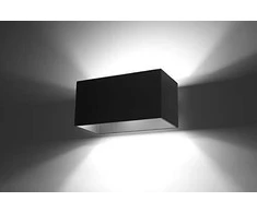 Sollux Lighting Sieninis šviestuvas QUAD MAXI juodas