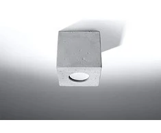 Lubinis šviestuvas Sollux Ceilings QUAD betonas