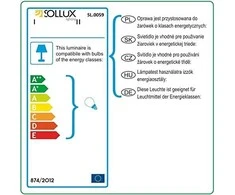 Sollux Sieninis šviestuvas QUAD 1 baltas