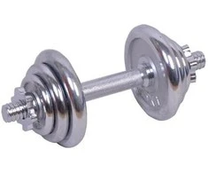 Spartan Rinkinys – chromuota štanga + lėkštės 2 x 2,5kg 2 x 1,25 kg SPARTAN