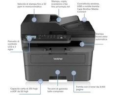 Spausdintuvas Brother MFC-L2827DWXL 4IN1 LAS 32PPM / 128MB USB 1200DPI WLAN BUNDLE