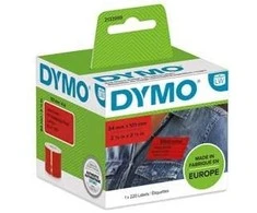DYMO Etiketės 54 x 101mm / (2133399) - Raudonos