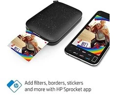 Hewlett Packard (HP) HP SPROCKET Portable Instant Photo Spausdintuvas Juoda