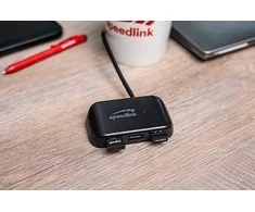 Speedlink SNAPPY EVO USB Hub , 4-Port, USB 3.0, USB 3.1 Gen 1 USB 3.2 Gen 1 (5 Gbit-s), Passive, Juodas