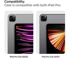 Spigen AirSkin Hybrid "S" Apple iPad Pro 12.9 2021 / 2022 CRYSTAL dėklas planšetiniam kompiuteriui skaidrus