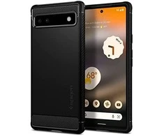 Dėklas Spigen Rugged Armor, juodas - Google Pixel 6a