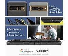 Dėklas Spigen Tough Armor, juodas - Google Pixel 7 Pro