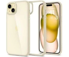 Spigen Ultra Hybrid dėklas skirtas Apple iPhone 15 Plus, spalva - Mute Beige