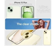 Spigen Ultra Hybrid dėklas skirtas Apple iPhone 15 Plus, spalva - Mute Beige