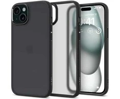 Spigen Ultra Hybrid Matte dėklas skirtas Apple iPhone 15 Plus, spalva - Frost Black