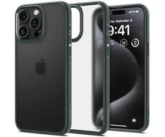 Spigen Ultra Hybrid Matte dėklas skirtas Apple iPhone 15 Pro, spalva - Frost Green