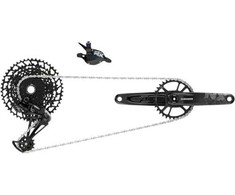 Pavarų grupė SRAM NX Eagle DUB Groupset (Rear Der, Trigger Shifter w Clamp, Crankset DUB 12s 175 BOOST w DM 32t X-SYNC Chainring, Chain 126 links 12s,Cassette PG-1230 11-50t, Chaingap Gauge)