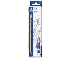 Staedtler Noris, HB, Juoda, Geltona, PEFC, 2 mm, 12 vnt., Vokietija