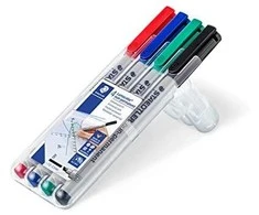 Staedtler STAEDTLER Folienstift Lumocolor B nonperm 4St