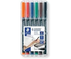 Staedtler STAEDTLER Folienstift Lumocolor S perm 6st