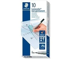 Staedtler STAEDTLER Folienstift Lumocolor neperminė M juodas 10 Stück