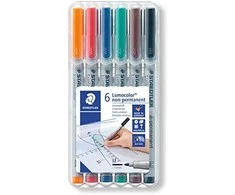 Staedtler STAEDTLER Folienstift Lumocolor M nonperm 6st