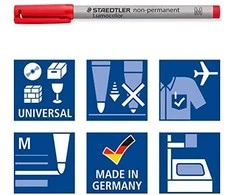 Staedtler STAEDTLER Folienstift Lumocolor M nonperm 6st