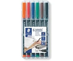 Staedtler STAEDTLER Folienstift Limocolor F perm 6St