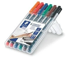 Staedtler STAEDTLER Folienstift Limocolor F perm 6St