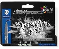 Staedtler MultiInk Pigment Arts intensywny długopis juoda komplektas 2 vnt. retail