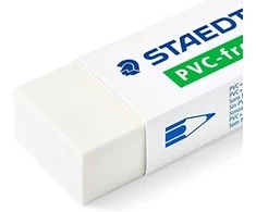 Staedtler 525 B, Baltas, 65 mm, 23 mm, 13 mm, Latex, Phthalate, PVC