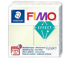 Modelinas FIMO EFFECT, 57 g, naktį šviečianti balta sp.