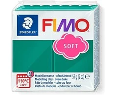 Modelinas FIMO SOFT, 57 g, smaragdo žalia sp.