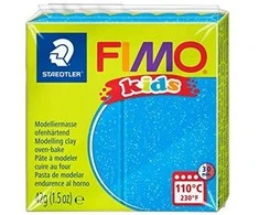 Fimo Plastikiniai masė termoreaktyviosios Vaikų blizgesio mėlyna 42g