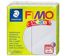 Fimo Kids Polimerinis molis vaikams Fimo, šviesiai pilkos spalvos, 42 g