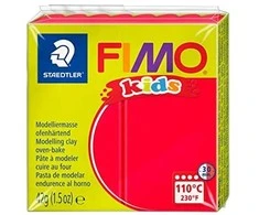 Fimo Plastikiniai masė termoreaktyviosios Vaikų raudona 42g