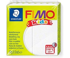 Staedtler Modeliavimo pasta - Fimo - Vaikams - Balta su blizgučiais - 42 gramai - Lanksti ir lengva formuoti