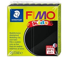 Fimo Kids juoda modeliuojamoji masė vaikams nuo 8 metų - 42g