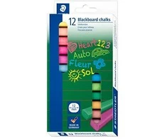 Staedtler STAEDTLER Wandtafelkreide farbig 12St Dėklas